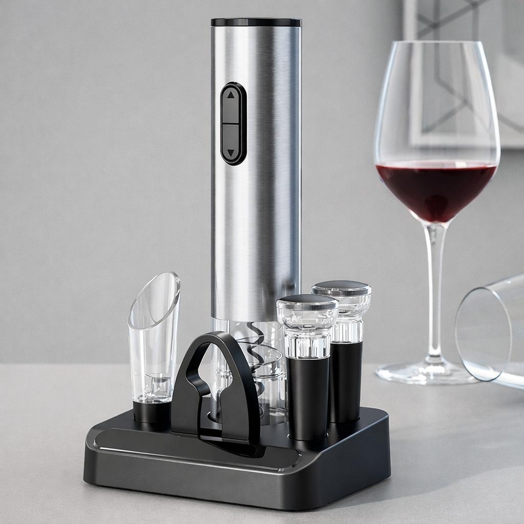 🥂 Electric Wine Set – Coffret Ouvre-vin Électrique Rechargeable