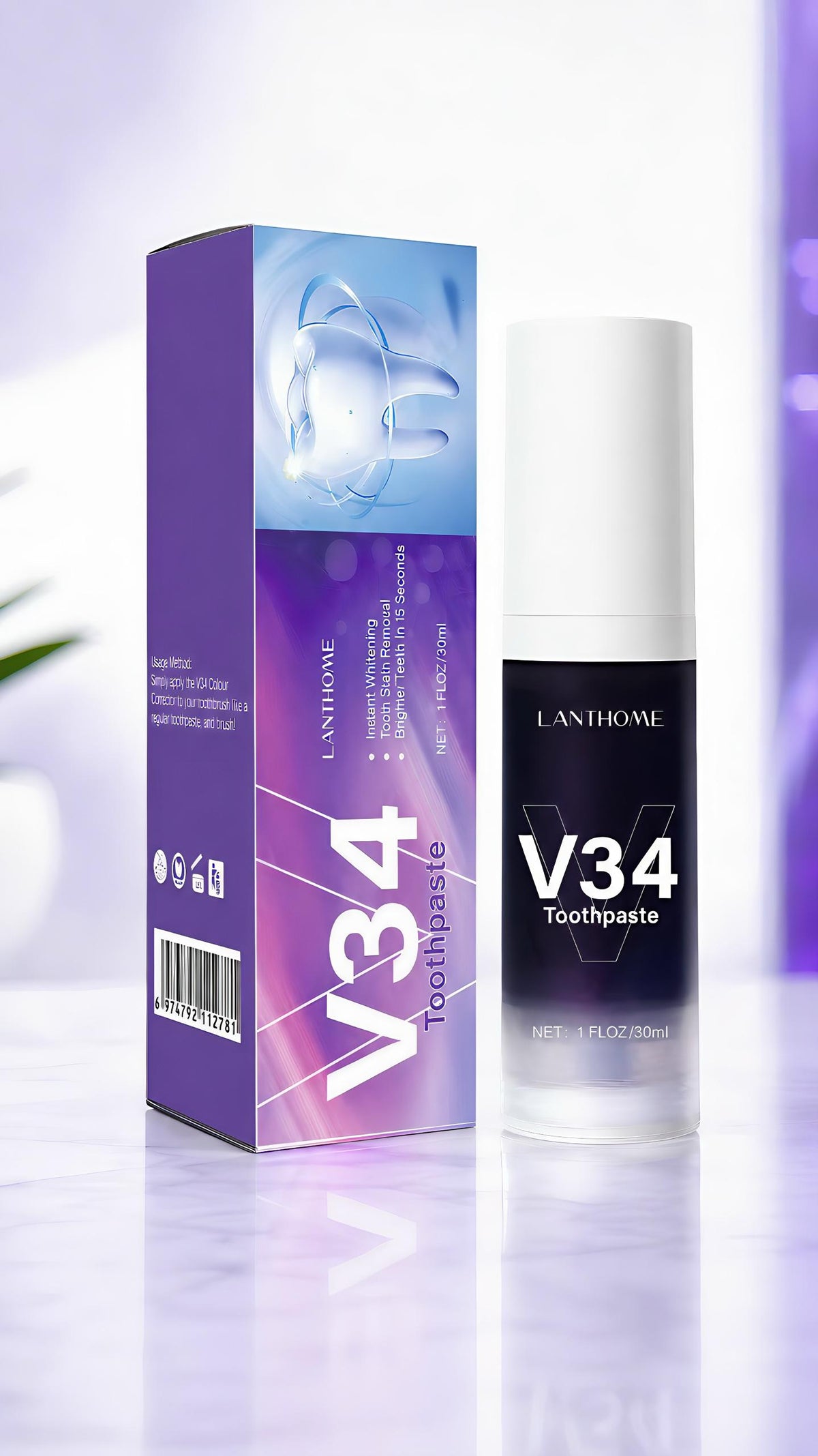 Révélez l’éclat naturel de votre sourire — achetez 1 V34 et recevez-en 1 gratuit 🎉🎉