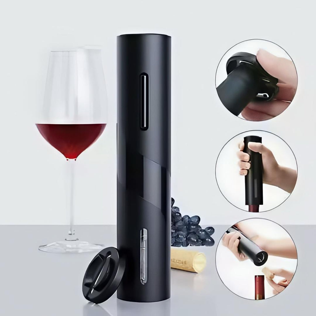 🥂Coffret Ouvre-vin Électrique Sans Fil (Fonctionne à Piles) – Kit Complet 4 en 1