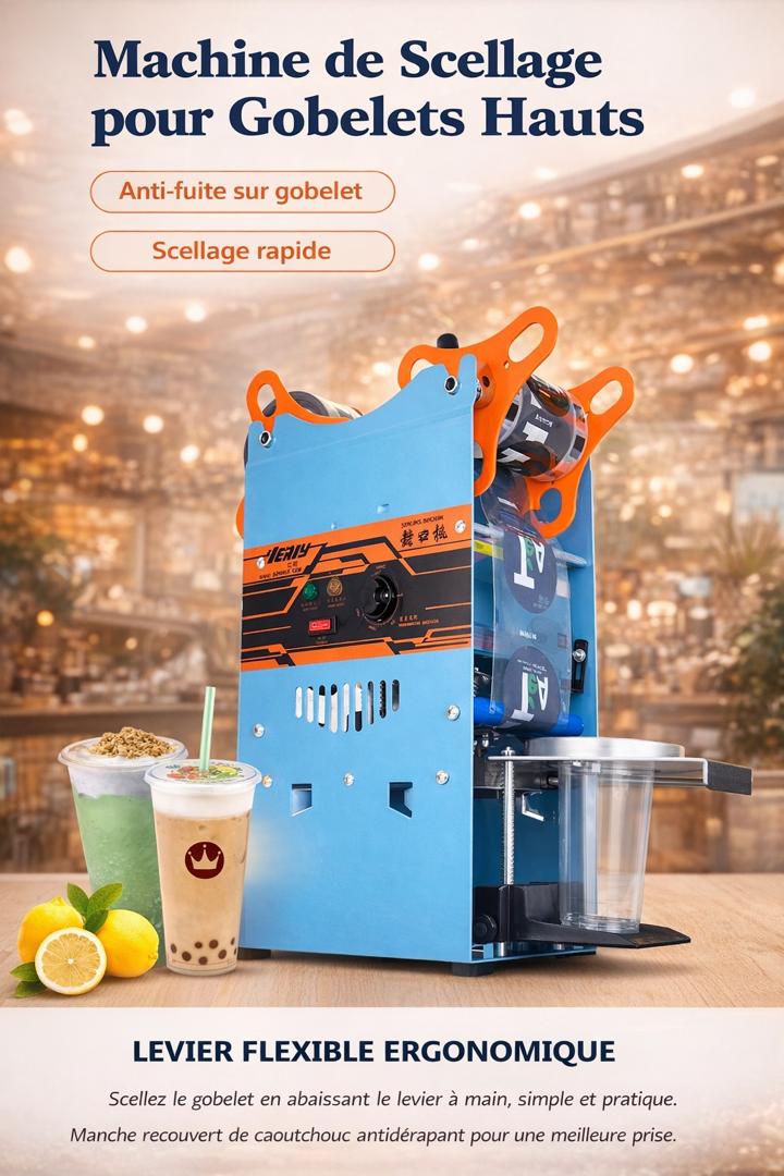 Machine Manuelle de Scellage de Gobelets – 9,5 cm