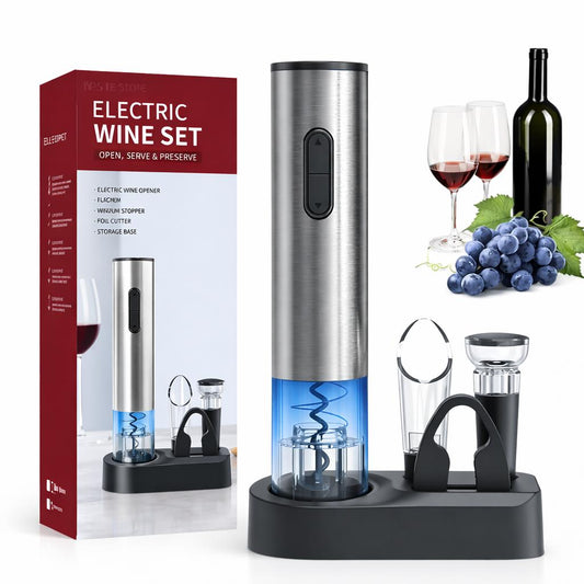 🥂 Electric Wine Set – Coffret Ouvre-vin Électrique Rechargeable