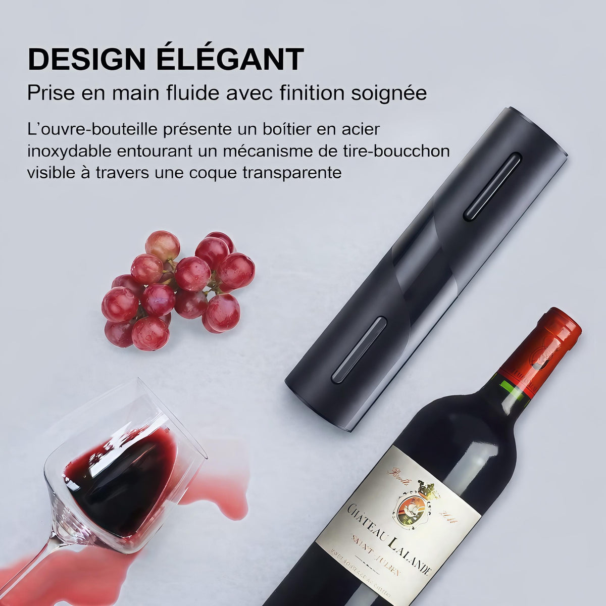 🥂Coffret Ouvre-vin Électrique Sans Fil (Fonctionne à Piles) – Kit Complet 4 en 1