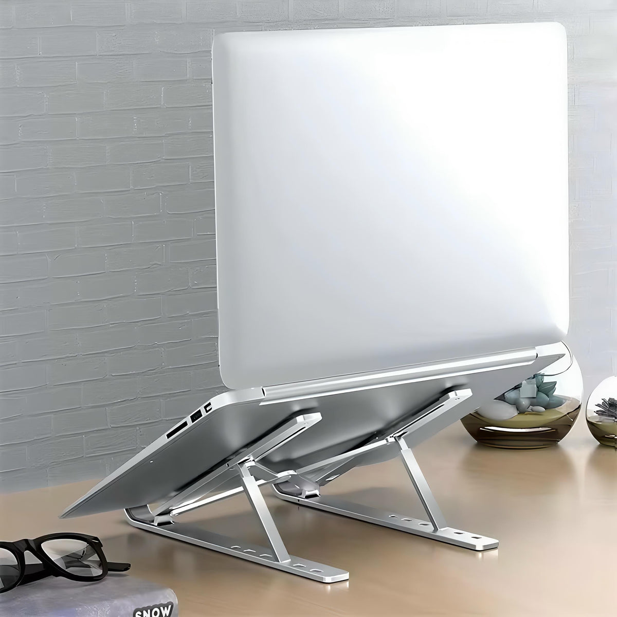Support PC Portable Pliable en Aluminium Premium – Offre Spéciale  1+1 Offert