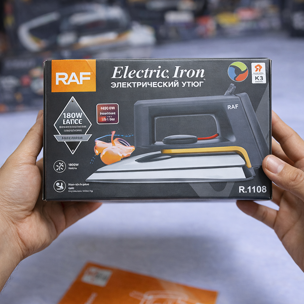 Fer à Repasser Électrique 1600W – Puissant & Pratique